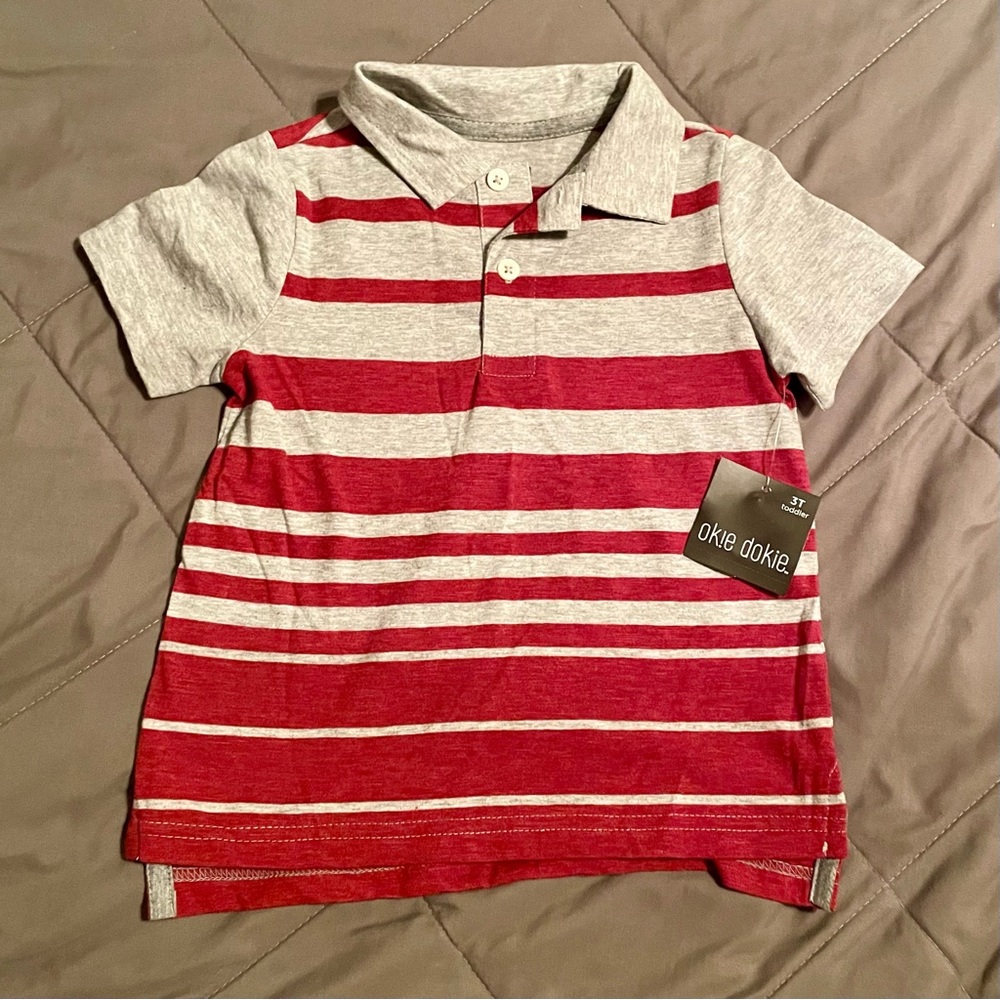 Okie Dokie Toddler Boys Polo Shirt, 3T